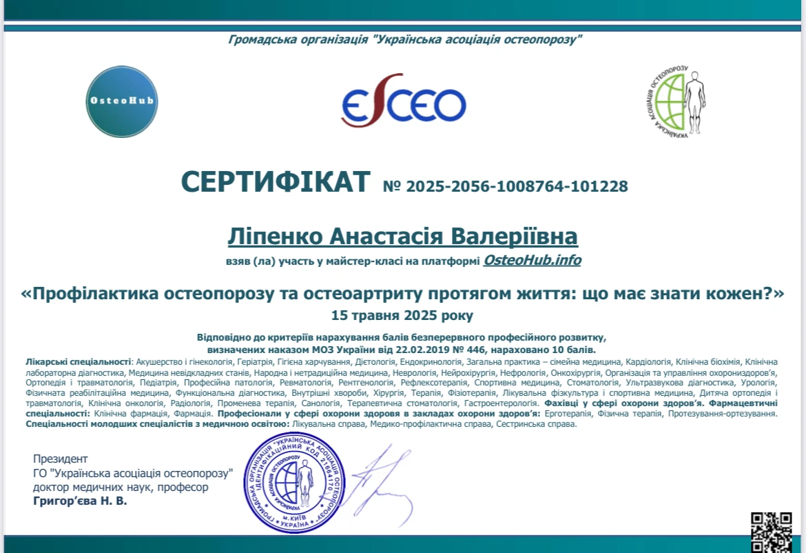 Ліпенко Анастасія Валеріївна